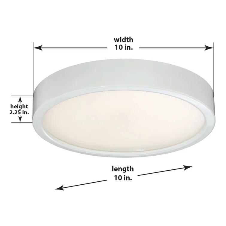Hilmar Glass LED Flush Mount