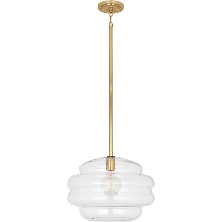 Robert Abbey Horizon 1 - Light Modern Brass Single Pendant