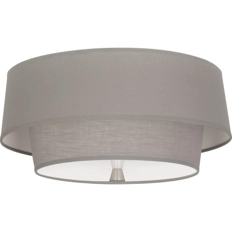 Robert Abbey Decker Flushmount in Polished Nickel Color