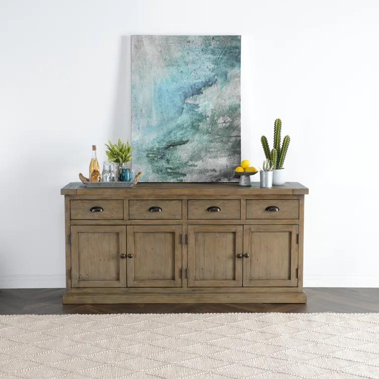 Kinston 74" Wide Solid Wood Sideboard