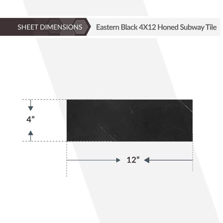 4" x 12" Subway Wall & Floor Tile