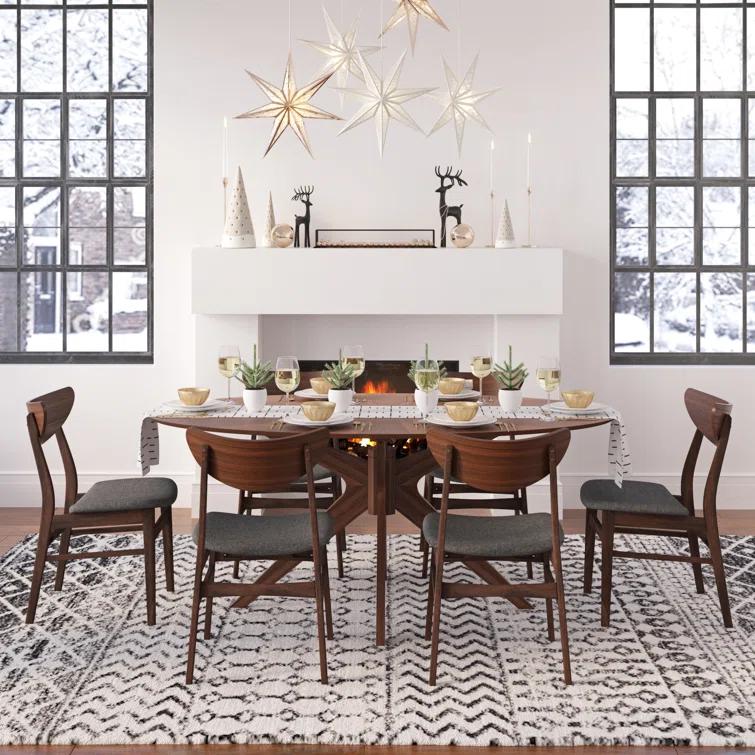 Hartford Dining Chair in Warm Gray/Walnut