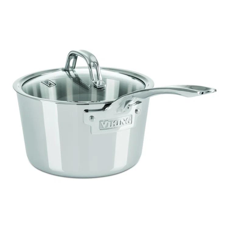 Viking Viking Contemporary 3-Ply Sauce Pan with Glass Lid