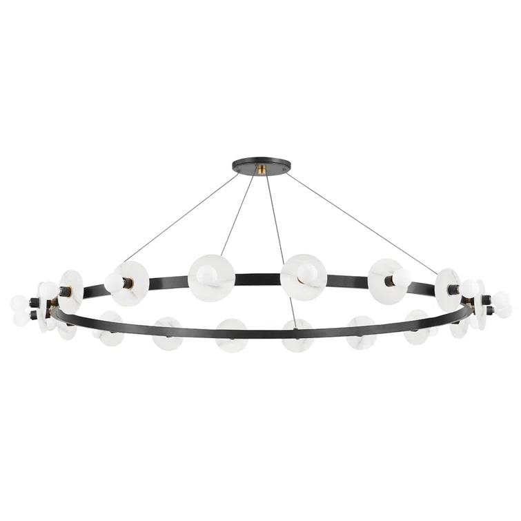 Austen 18 - Light Dimmable Wagon Wheel Chandelier