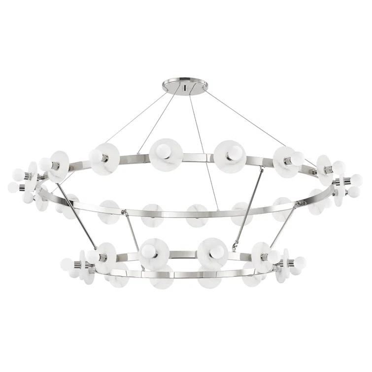 Austen 30 - Light Dimmable Wagon Wheel Chandelier