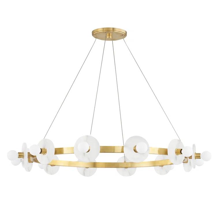 Austen 12 - Light Dimmable Wagon Wheel Chandelier