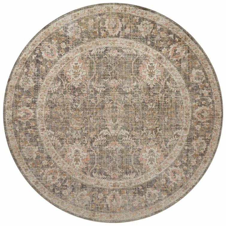 Rosemarie Rug by Chris Loves Julia x Loloi - Sage and Blush / 3'2" Round