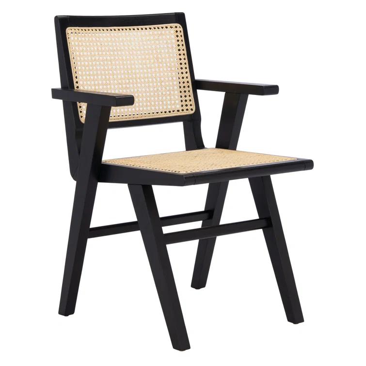 AllModern Atticus Cane Arm Chair (Set of 2)
