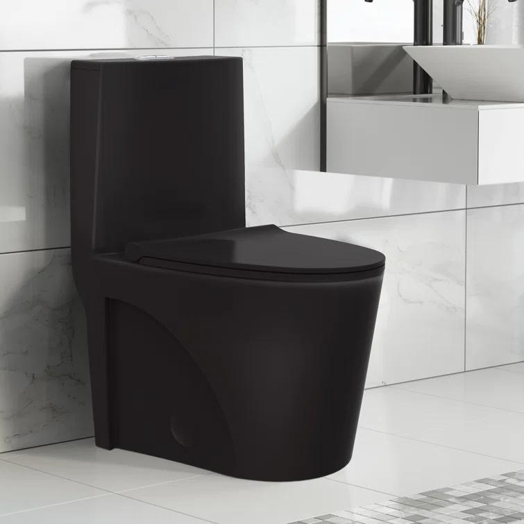 St. Tropez One Piece Elongated Toilet Dual Vortex Flush 1.6 GPF