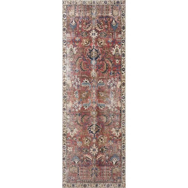 Chris Loves Julia x Loloi Jules Oriental Merlot Rug