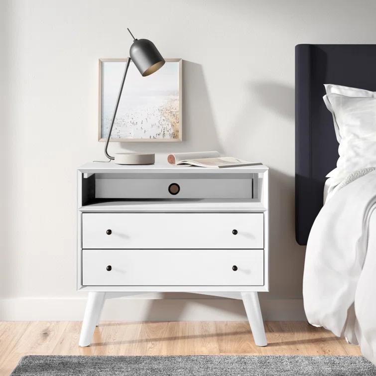 Williams 2-Drawer Nightstand with Shelf