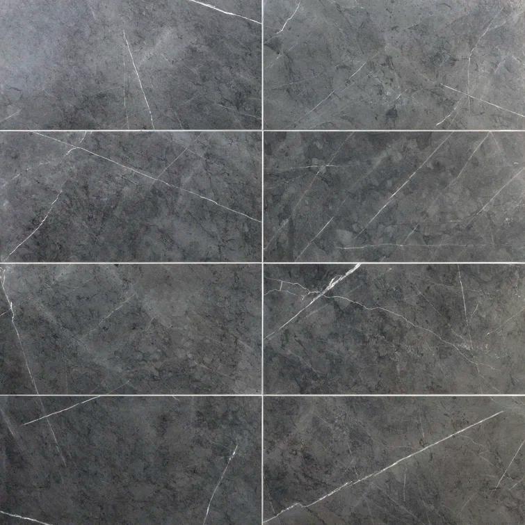 12" x 24" Porcelain Marble Look Wall & Tile