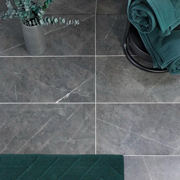 12" x 24" Porcelain Marble Look Wall & Tile