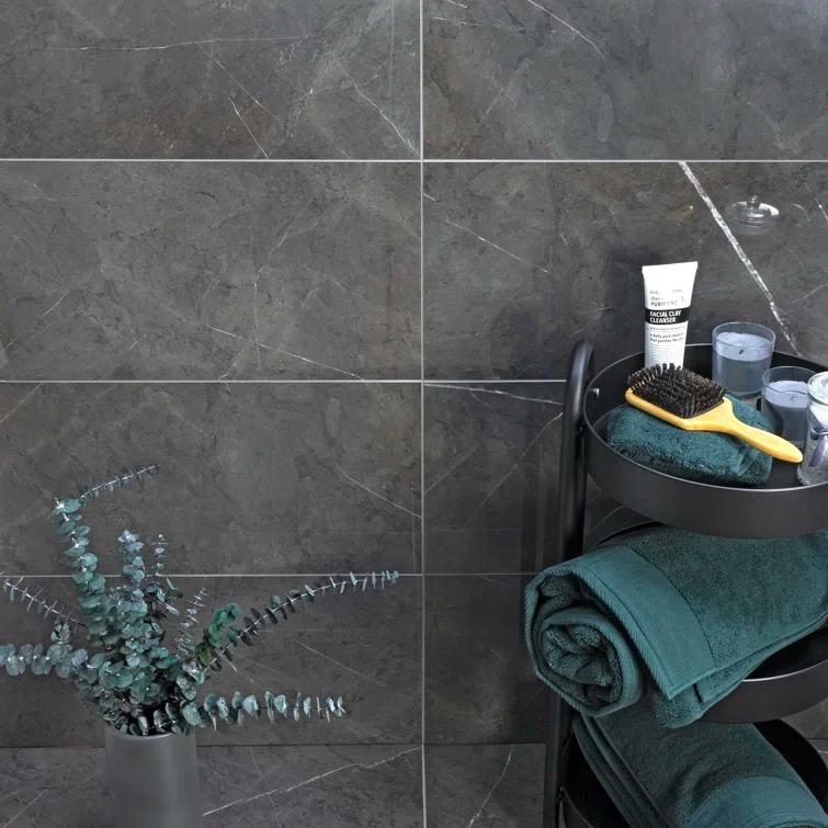 Bond Tile 12" x 24" Porcelain Marble Look Wall & Floor Tile