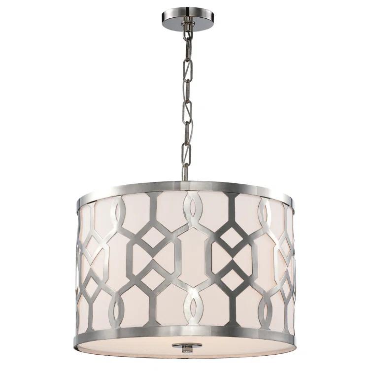 Crystorama Libby Langdon for  Jennings 5 Light Polished Nickel Chandelier - 24.25'' W x 14.75'' H