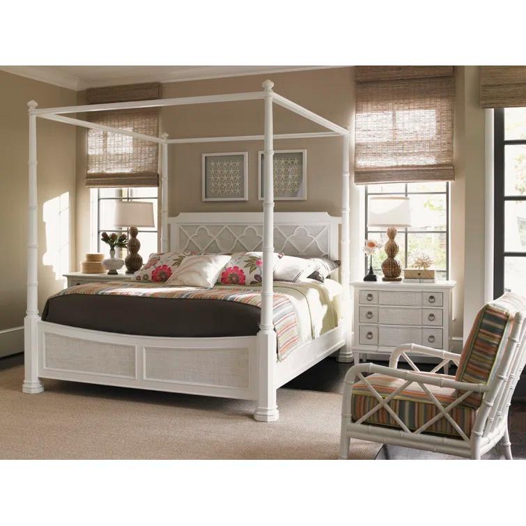 Ivory Key Canopy Bed