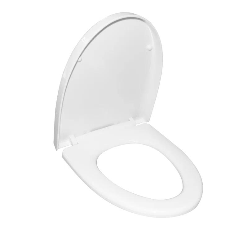 Quick-Release Slow-Close Elongated Toilet Seat