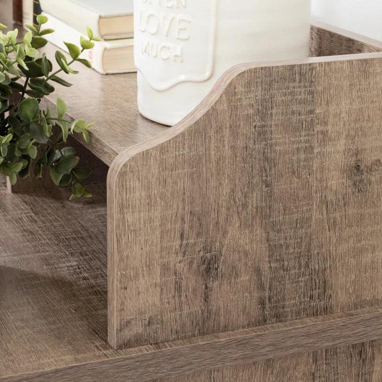 L-Shaped Computer Desk with Power Outlet