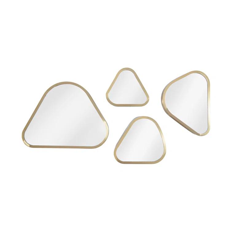 Phillips Collection Pebble 4 Piece Pebble Beveled Mirror Set