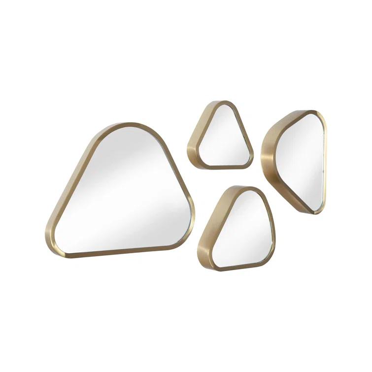 Phillips Collection Pebble 4 Piece Pebble Beveled Mirror Set