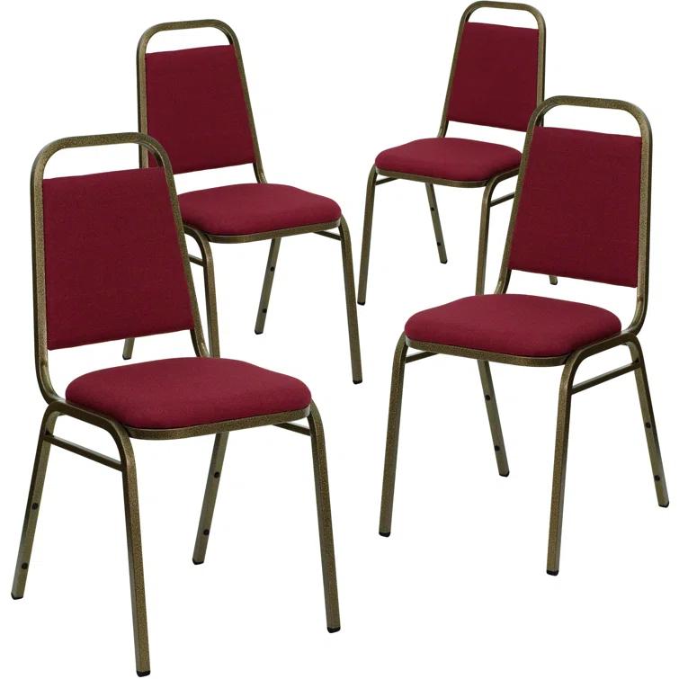 Flash Furniture Amaya Trapezoidal Back Stacking Banquet Chair (Set of 4)