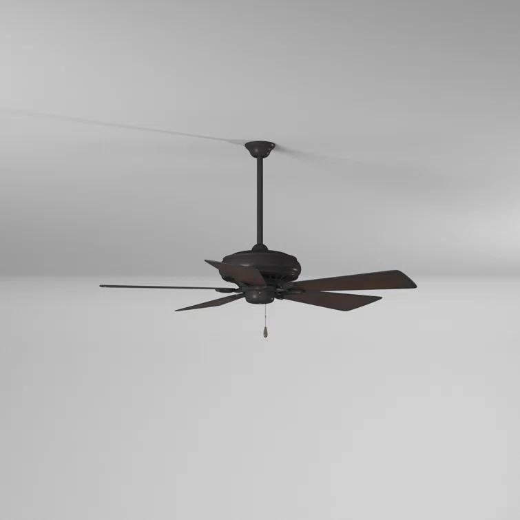 52" Supra 5 - Blade Standard Ceiling Fan with Pull Chain