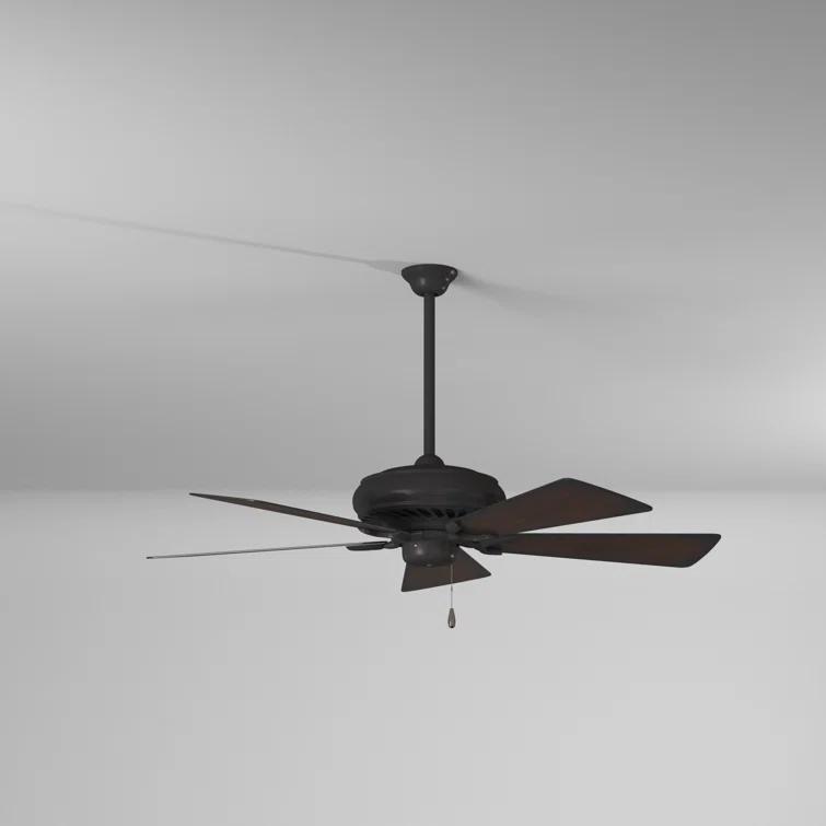 52" Supra 5 - Blade Standard Ceiling Fan with Pull Chain