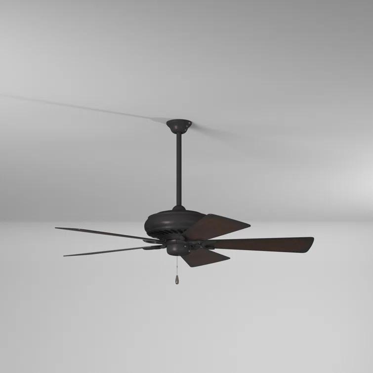 52" Supra 5 - Blade Standard Ceiling Fan with Pull Chain