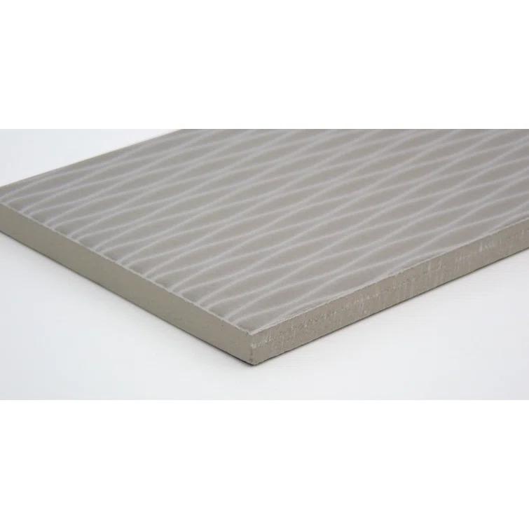 Emser Tile Motif II Taupe 4 in. x 12 in. Glossy Ceramic Wall Tile (6.82 sq. ft./Case)