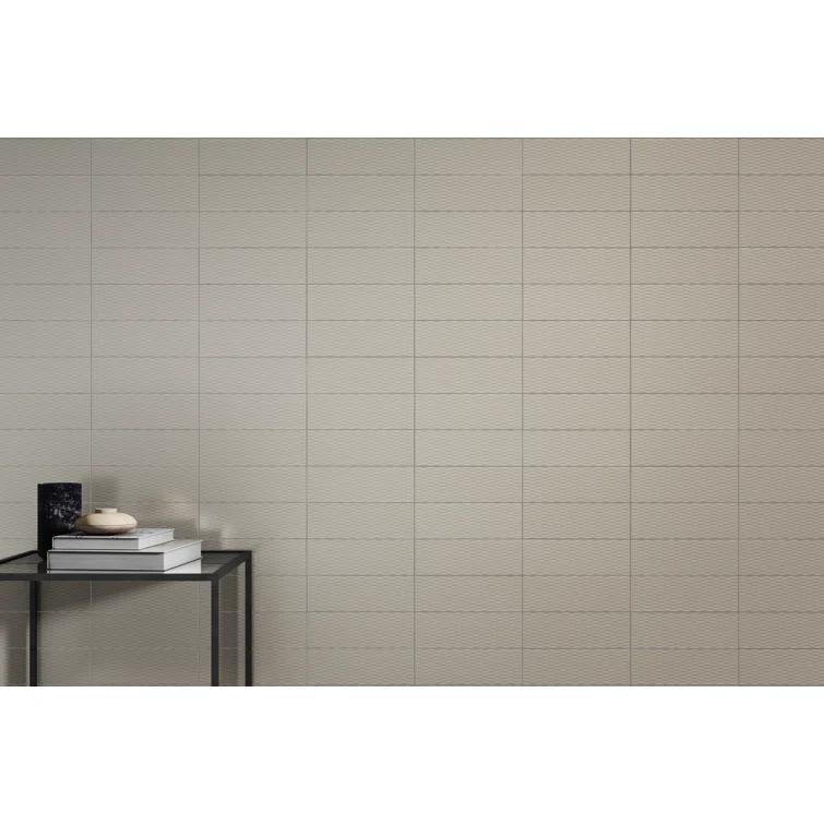 Emser Tile Motif II Taupe 4 in. x 12 in. Glossy Ceramic Wall Tile (6.82 sq. ft./Case)
