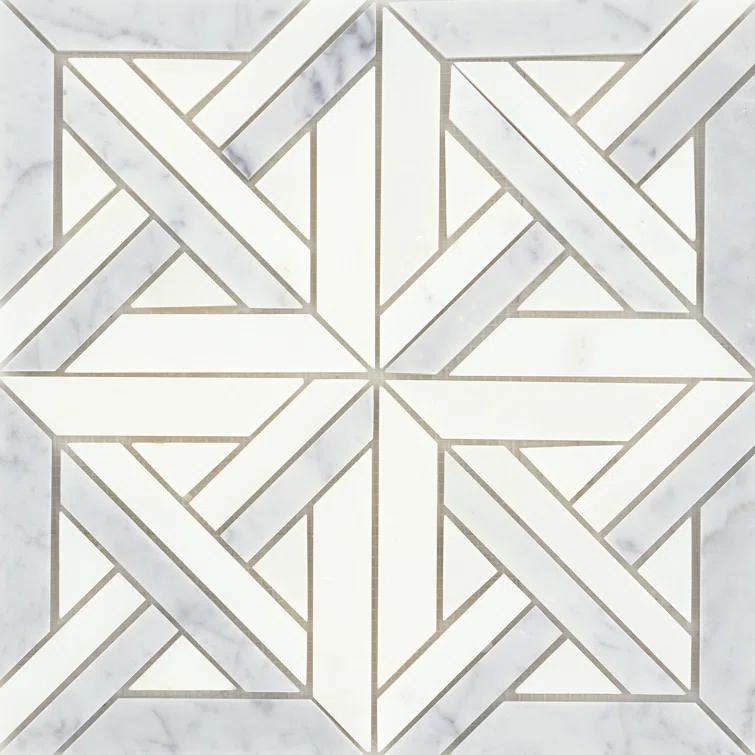 Alluro™ 12" x 12" Natural Stone Marble Look Wall & Floor Tile