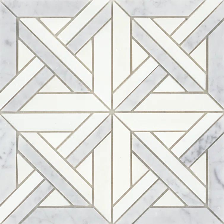 Alluro™ 12" x 12" Natural Stone Marble Look Wall & Floor Tile