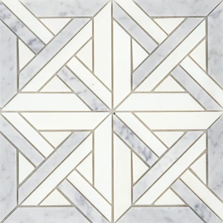 Alluro™ 12" x 12" Natural Stone Marble Look Wall & Floor Tile