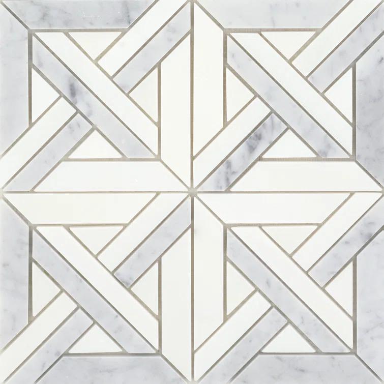 Alluro™ 12" x 12" Natural Stone Marble Look Wall & Floor Tile