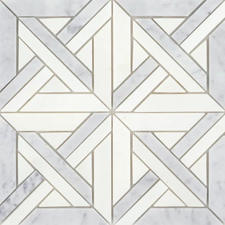 Alluro™ 12" x 12" Natural Stone Marble Look Wall & Floor Tile