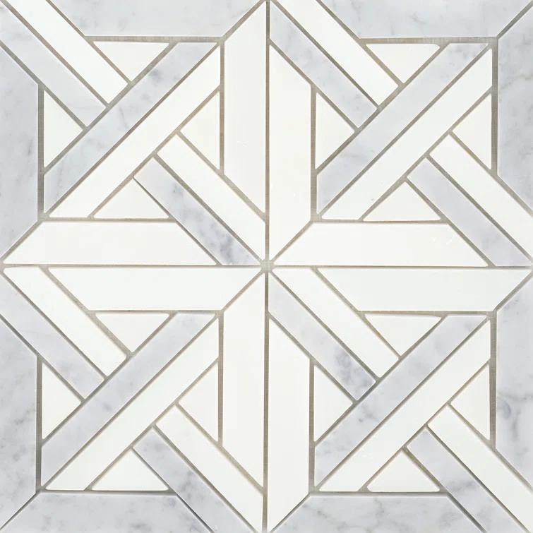 Alluro™ 12" x 12" Natural Stone Marble Look Wall & Floor Tile