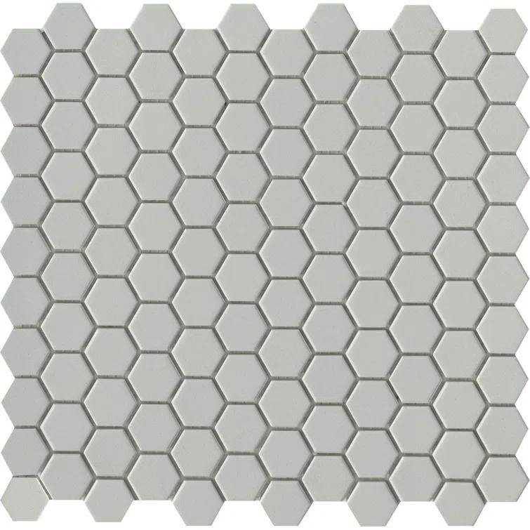 Source™ 1" x 1" Beveled Porcelain Honeycomb Mosaic Wall & Floor Tile