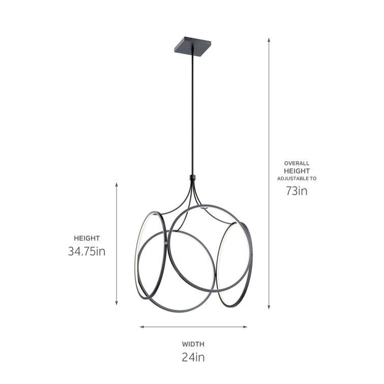Orren Ellis Nikiki 1 - Light LED Unique/Statement Pendant