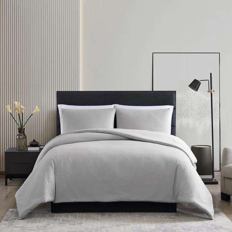 Vera Wang Vera Wang Waffle Pique Solid Cotton Comforter Set