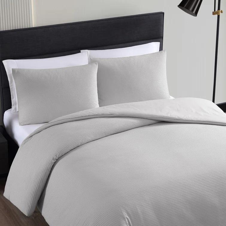 Vera Wang Vera Wang Waffle Pique Solid Cotton Comforter Set