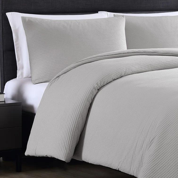 Vera Wang Vera Wang Waffle Pique Solid Cotton Comforter Set