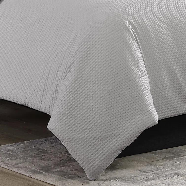 Vera Wang Vera Wang Waffle Pique Solid Cotton Comforter Set