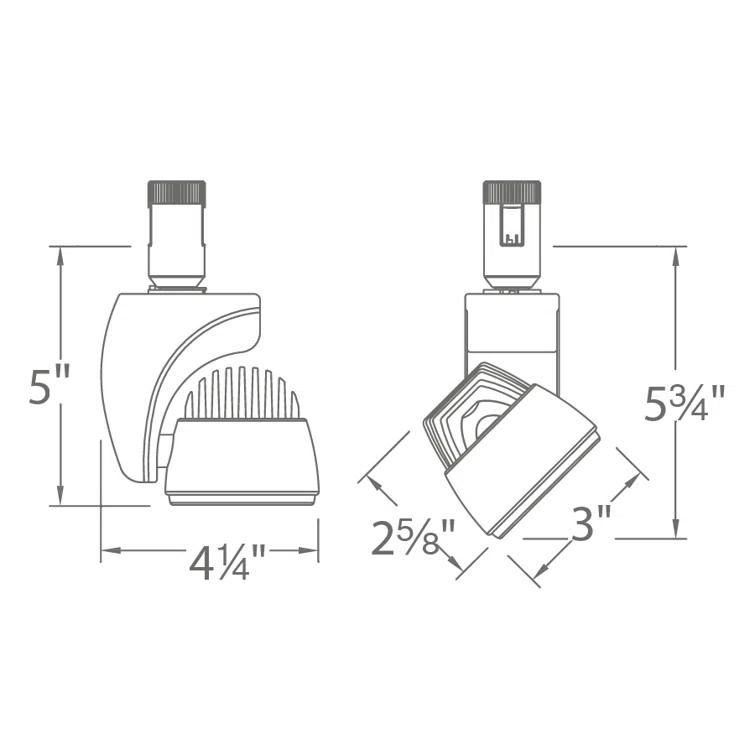 Reflex LED Adjustable Track Head