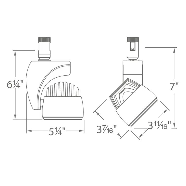 Reflex LED Adjustable Track Head