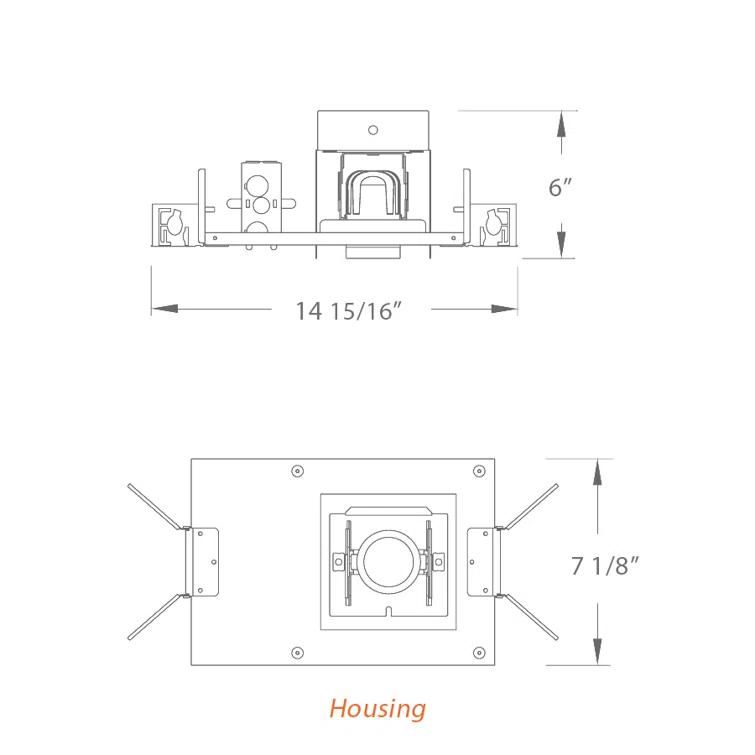 6'' Dimmable Standard Recessed Lighting Kit