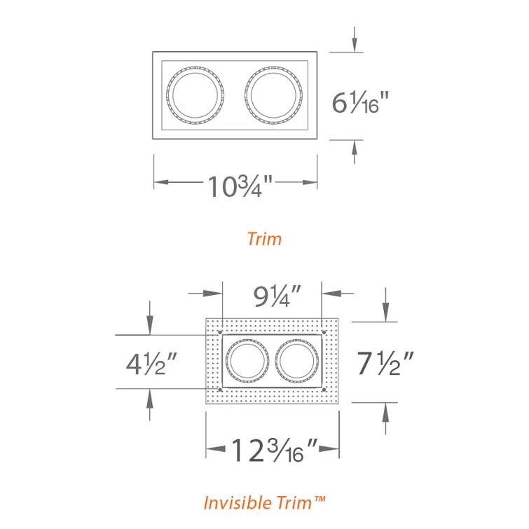 Precision 4'' LED Adjustable Recessed Trim