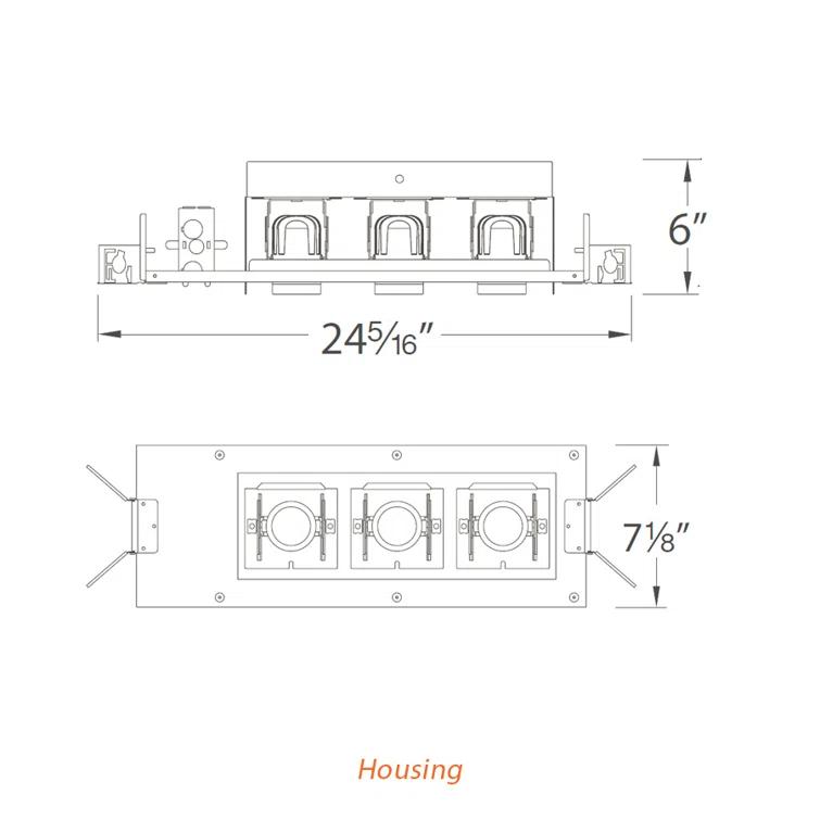 White LED Adjustable Recessed Trim