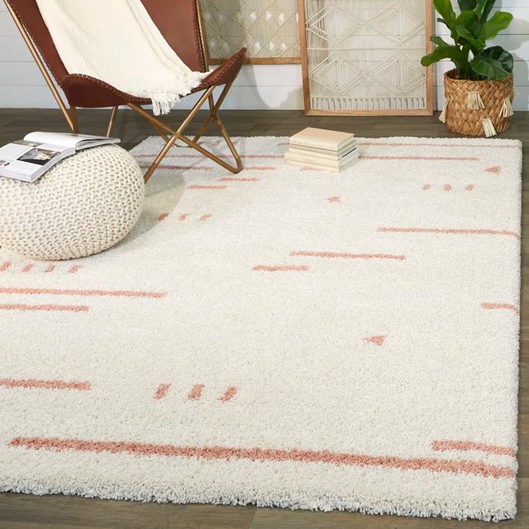 Morin White/Pink Rug