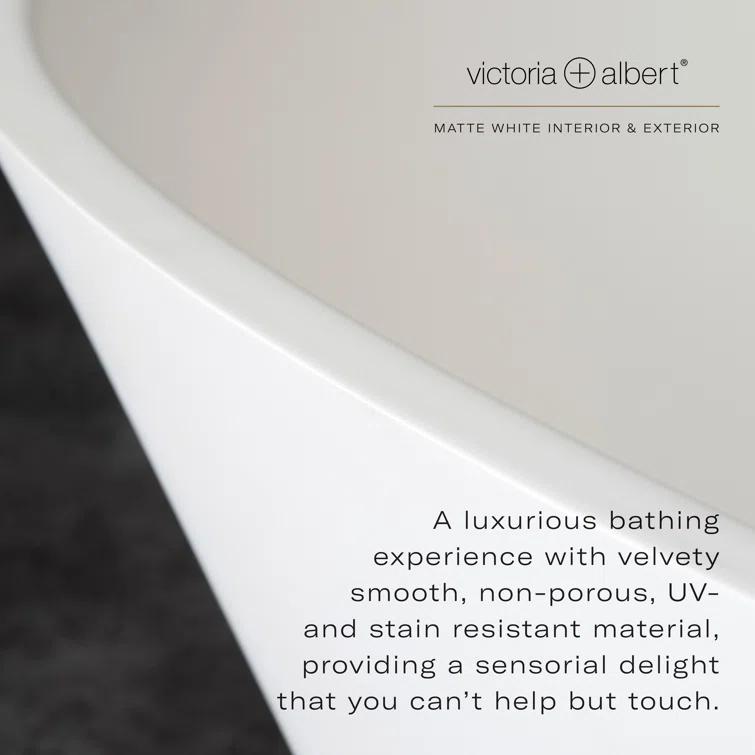 Vetralla 59" x 29" Freestanding Soaking Bathtub