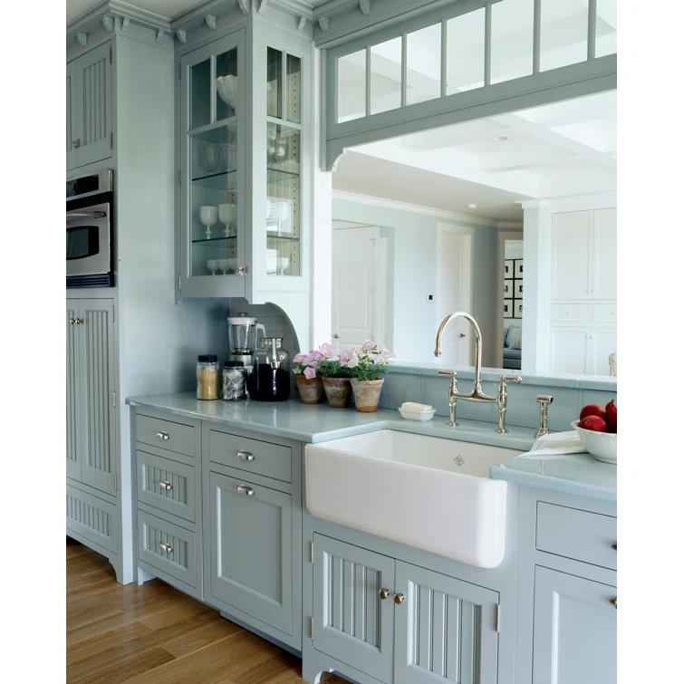 Georgian Era Bridge Kitchen Faucet With Side Spray